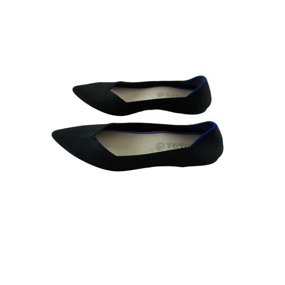 Rothy's Women's Black Pointed Toe Ballet Flats - 9 - Picture 1 of 10